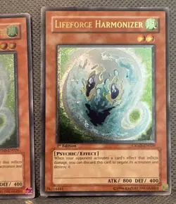 1x Yugioh! Lifeforce Harmonizer CRMS-EN026 Ultimate Rare 1st Edition VLP - Image 3