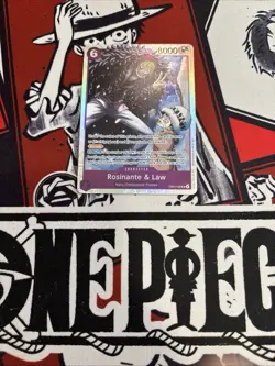 One Piece Card Game🏴‍☠COLOR: PURPLE EB04-038 ROSINANTE & LAW SR FOILNM TCG ENG - Image 1