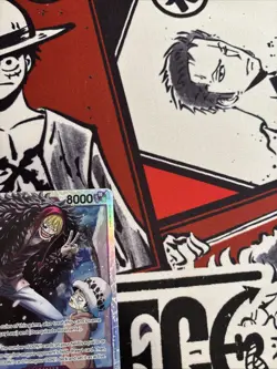 One Piece Card Game🏴‍☠COLOR: PURPLE EB04-038 ROSINANTE & LAW SR FOILNM TCG ENG - Image 3