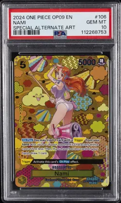 2024 ONE PIECE OP09-EMPERORS IN THE NEW WORLD SPECIAL ALTERNATE ART NAMI PSA 10 - Image 1