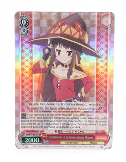 Weiss Schwarz Konosuba Megumin KS/W75-E032S SR English Anime Trading Card - Image 1