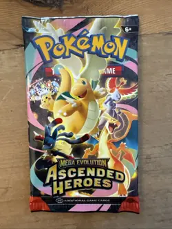 Pokemon Mega Evolution Ascended Heroes Booster Pack 10 Cards English TCG 6+ - Image 1