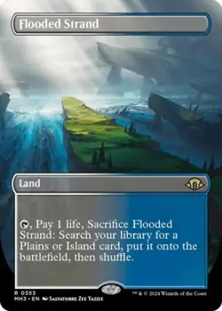 MTG English Flooded Strand (Borderless) NM Foil Modern Horizons 3 - Image 1