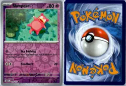 Pokemon Card - Slowpoke 079/165 151 Common Reverse Holo Near Mint - Image 3