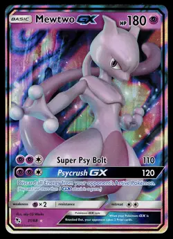 Pokemon Card - Mewtwo GX Hidden Fates 31/68 Ultra Rare - Image 1
