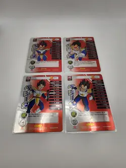 Dragon Ball Z TCG Panini Vegeta Starter Personality Hi Tech FOIL Card S1-S4 LP - Image 1