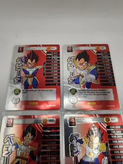 Dragon Ball Z TCG Panini Vegeta Starter Personality Hi Tech FOIL Card S1-S4 LP - Image 2