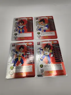 Dragon Ball Z TCG Panini Vegeta Starter Personality Hi Tech FOIL Card S1-S4 LP - Image 3