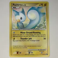 Pachirisu 4/17 Rare POP Series 6 Pokemon Card Lightly Played 2007 - Image 1