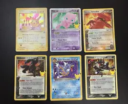 25th Anniversary Celebrations 6 Card Lot Black Star Promos Umbreon Pikachu + 4 - Image 2