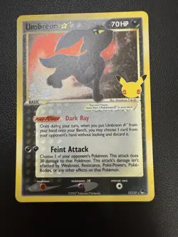 25th Anniversary Celebrations 6 Card Lot Black Star Promos Umbreon Pikachu + 4 - Image 5