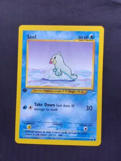 Pokemon Cards: 1st Edition Neo Destiny Common: Seel 81/105 - Image 1