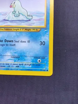 Pokemon Cards: 1st Edition Neo Destiny Common: Seel 81/105 - Image 4