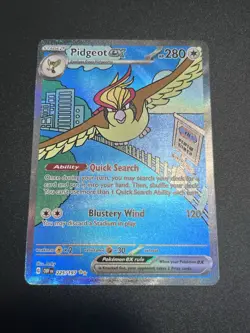 Pokemon Pidgeot ex 225/197 SV03: Obsidian Flames Holo Pokemon Card - Image 1