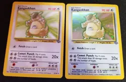 Pokemon TCG Card Jungle Set Kangaskhan 5/64 Holo Rare Plus Reg Version free! - Image 1