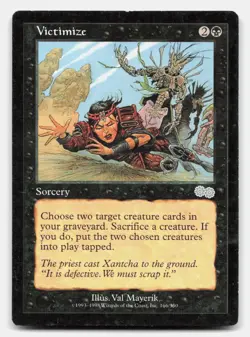 Victimize 166 Uncommon Urza's Saga Magic: The Gathering Near Mint - Image 1