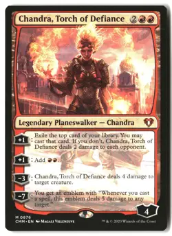 MTG Chandra, Torch of Defiance [CMM - 876] LP 8-20 - Image 1