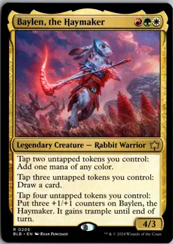 Baylen, the Haymaker 205 Rare Bloomburrow Magic: The Gathering Near Mint - Image 1
