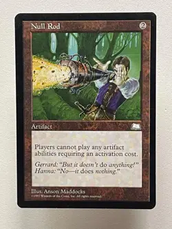 Null Rod - Weatherlight - MTG - Magic the Gathering NM - Image 1