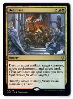 Decimate NM* Commandrer: Murders At Karlov Manor 0283 mtg -UnltdCards - Image 1
