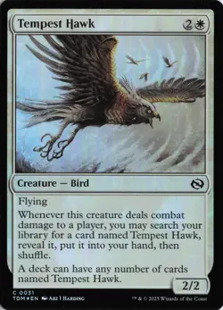 Tempest Hawk, #31, TDM, Foil, C - NM - Image 1
