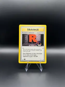 Pokemon Rocket's Hideout Team Rocket ( Gengar ) 1st Edition Card 63/64 NM++ - Image 1