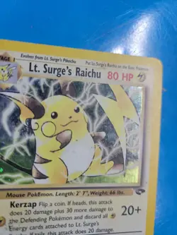 Pokemon Lt. Surge's Raichu Gym Challenge 11/132 Wizards 2000 - Image 2