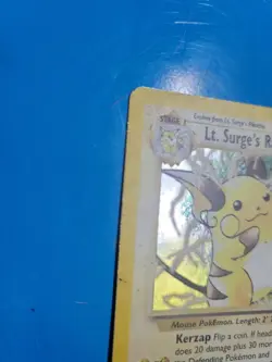 Pokemon Lt. Surge's Raichu Gym Challenge 11/132 Wizards 2000 - Image 3