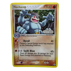Pokemon TCG Machamp 9/92 Legend Make Stamped Cosmos Holo LP - Image 1