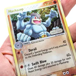 Pokemon TCG Machamp 9/92 Legend Make Stamped Cosmos Holo LP - Image 3