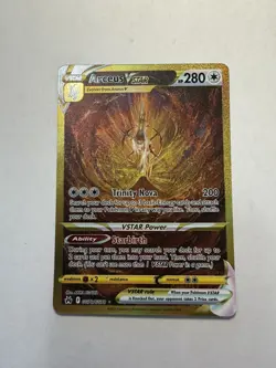 Arceus VSTAR Gold GG70/GG70 Crown Zenith Pokemon Card Full Alt Art Holo - Image 1