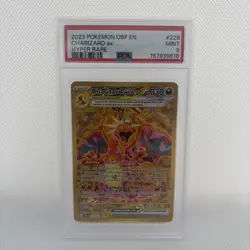 CHARIZARD EX POKEMON GOLD HOLO HYPER RARE OBSIDIAN FLAMES PSA 9 MINT 228/197 - Image 1