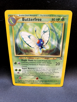 Pokemon TCG | Butterfree | 19/75 | Neo Discovery | Unlimited Ed. | Regular Rare - Image 1