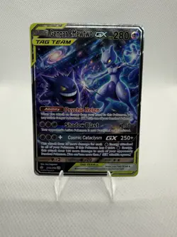 REPLICA-Gengar & Mewtwo GX TAG TEAM GX 234/236 Unified Minds Ultra Rare Holo 280 - Image 1