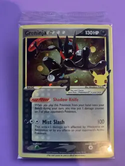 Greninja Gold Star SWSH144 Sealed Celebrations Black Star Promo Pokemon TCG - Image 1