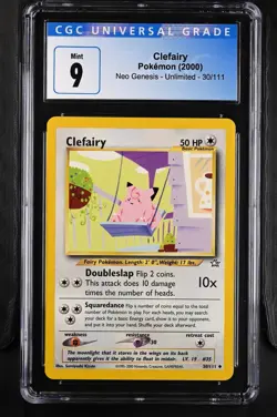 Clefairy 30/111 Neo Genesis Pokemon CGC 9 Mint - Image 2