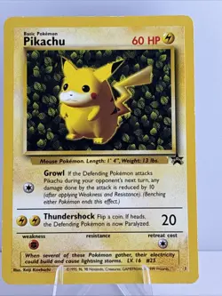 Pokemon TCG Pikachu Wizards Black Star Promos Regular Rare - Image 1