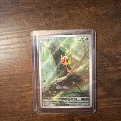 Pokemon ME04: Chaos Rising Chespin 087/086 Illustration Rare English NM - Image 1