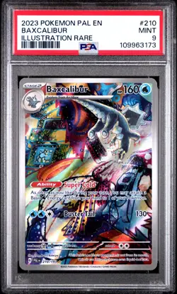 PSA 9 BAXCALIBUR PALDEA EVOLVED 2023 POKEMON PAL ILLUSTRATION RARE #210 - Image 1