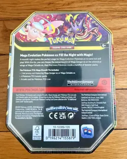 Mega Moonlit Mega Gengar Tin Sealed Pokemon TCG NEW FACTORY SEALED - Image 4
