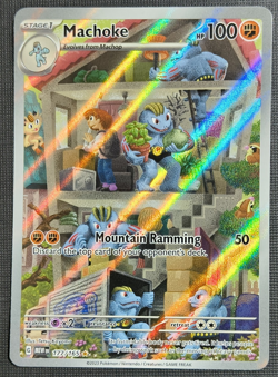 The Pokemon Company Machoke 177/165 SV 151 Illustration Rare Full Art Holo ENG - Image 1