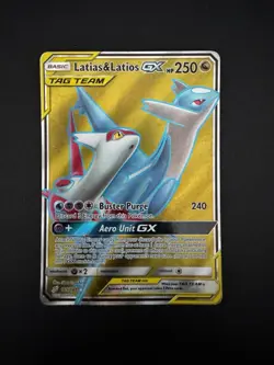 Pokemon TCG Latias & Latios GX TAG TEAM Ultra Rare Full Art Holo 169/181 - MP - Image 1