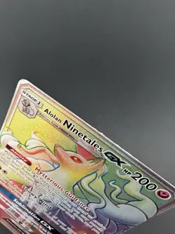 Alolan Ninetales GX SV53/SV94 Hidden Fates Holo NM Pokemon - LP/MP - Image 3