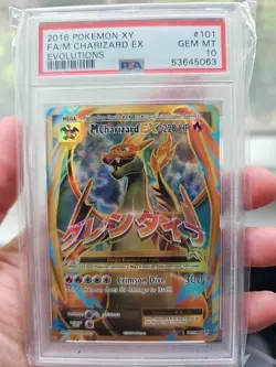 PSA 10 M Charizard EX (Full Art) #101 - 2016 Pokemon XY Evolutions Holo 101/108 - Image 1