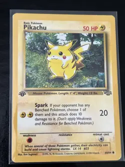 Pokemon 1999 Pikachu 60/64 Jungle 1st Edition - Image 1
