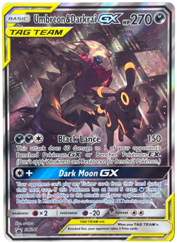 Pokemon Umbreon & Darkrai GX Tag Team Alt Art Promo SM241 - Image 1