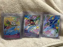 Pokemon First Partner Illustration Collection Series 1 Alolan Starters Promo Set - Image 1