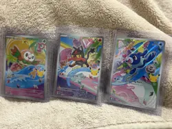 Pokemon First Partner Illustration Collection Series 1 Alolan Starters Promo Set - Image 3