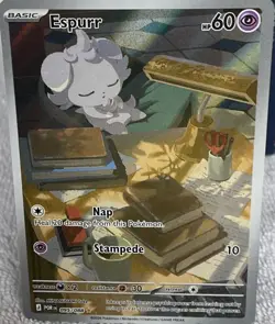 Espurr 095/088 Illustration Rare Holo - Surging Sparks Pokemon TCG English 2024 - Image 1