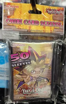 OFFICIAL KONAMI YUGIOH CHIBI DECK PROTECTOR SLEEVES (YUGIOH SIZE) 50ct - Image 1